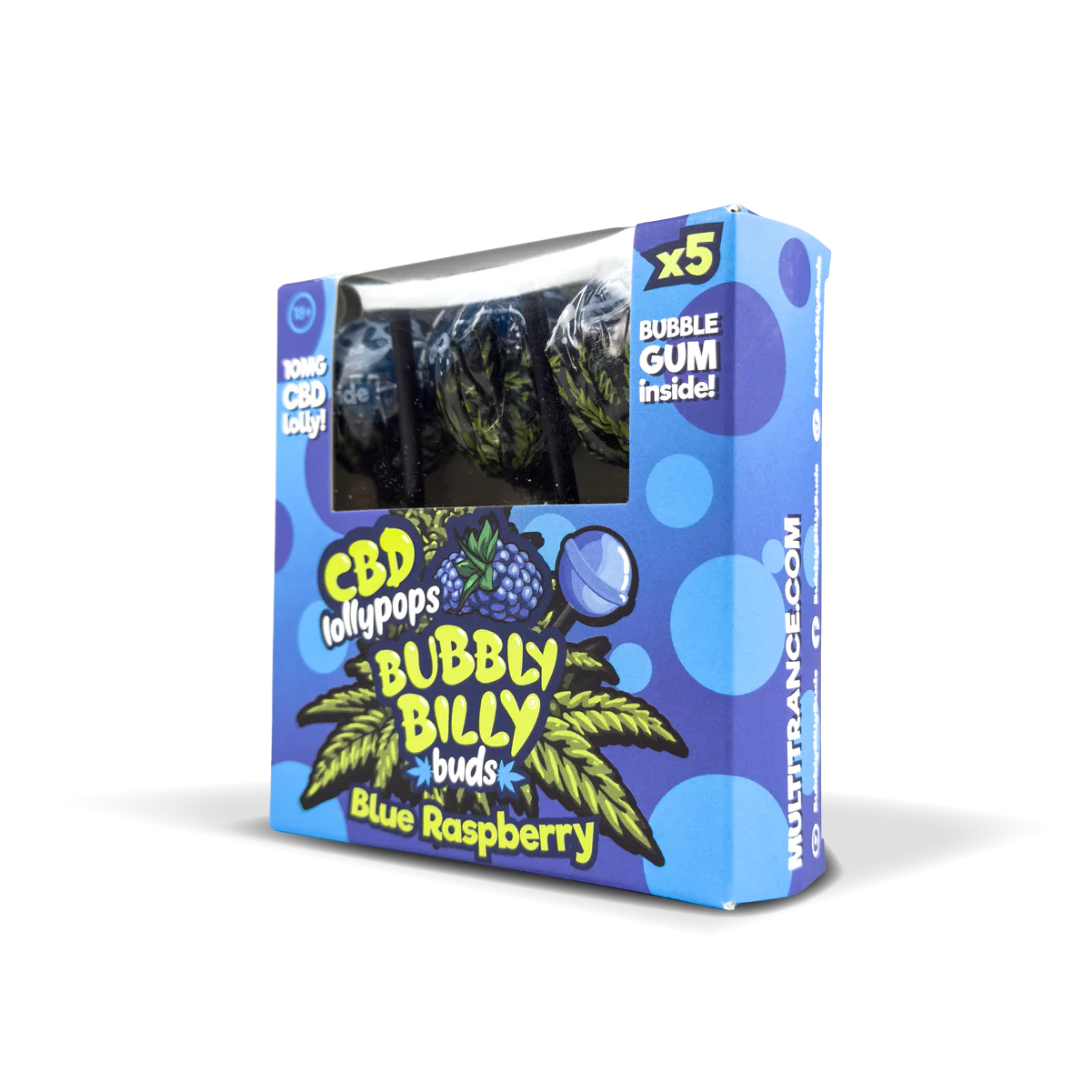 Multitrance Bubbly Billy Buds CBD Lollypops Box Of 5