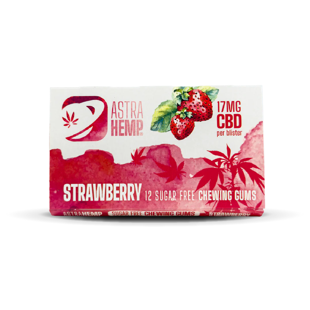 Astra Hemp CBD Sugar Free Chewing Gum 36mg 12 Pieces