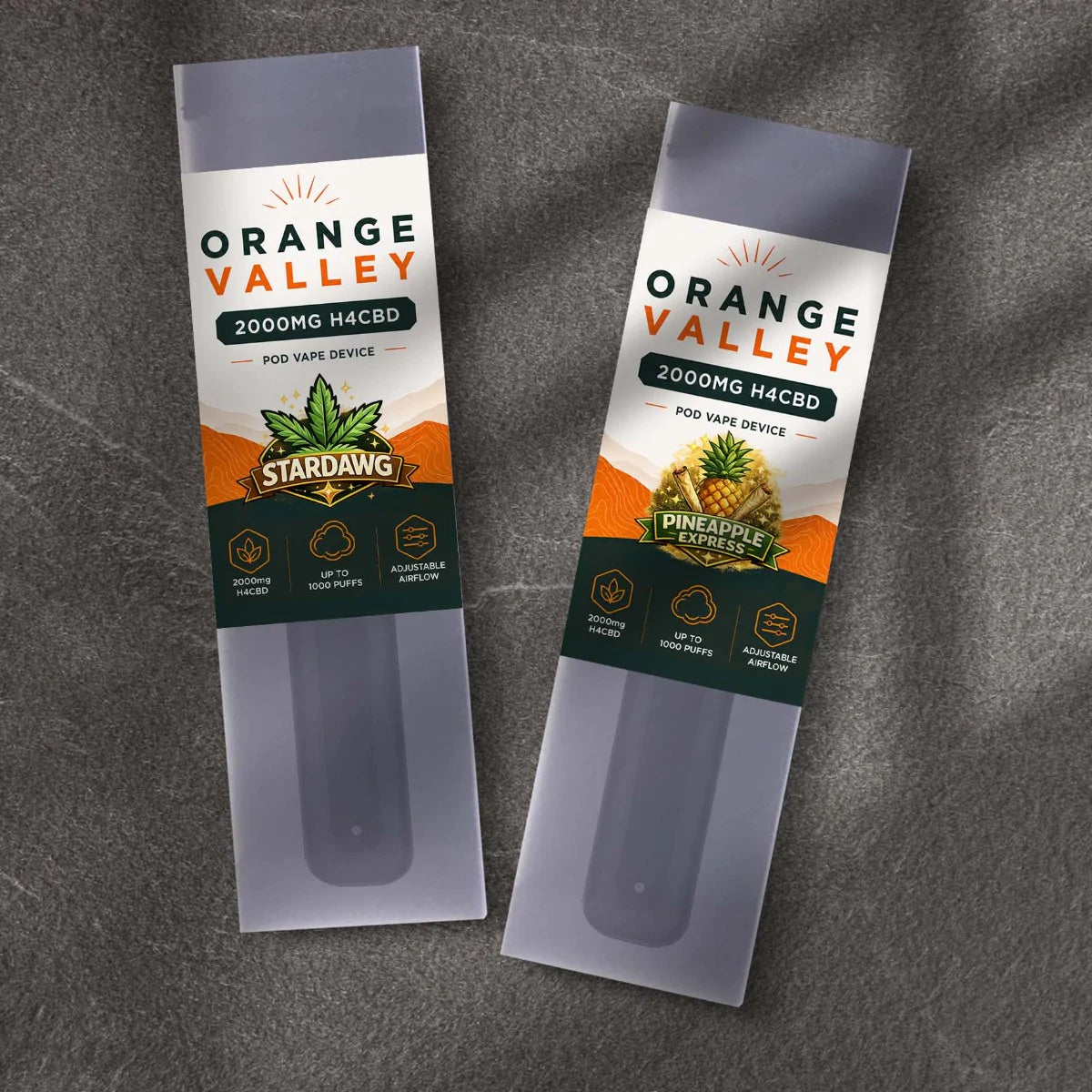 H4CBD Pod Pen 1000 Puffs 2x1ml 2000mg