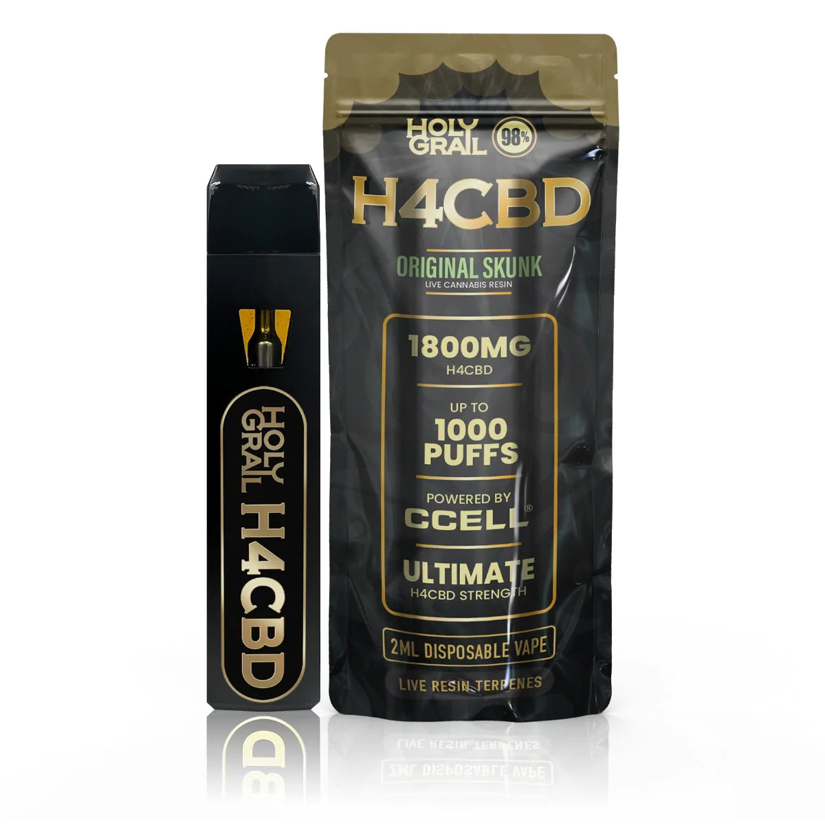 H4CBD Pod Pen 1000 Puffs 2x1ml 1800mg Holy Grail
