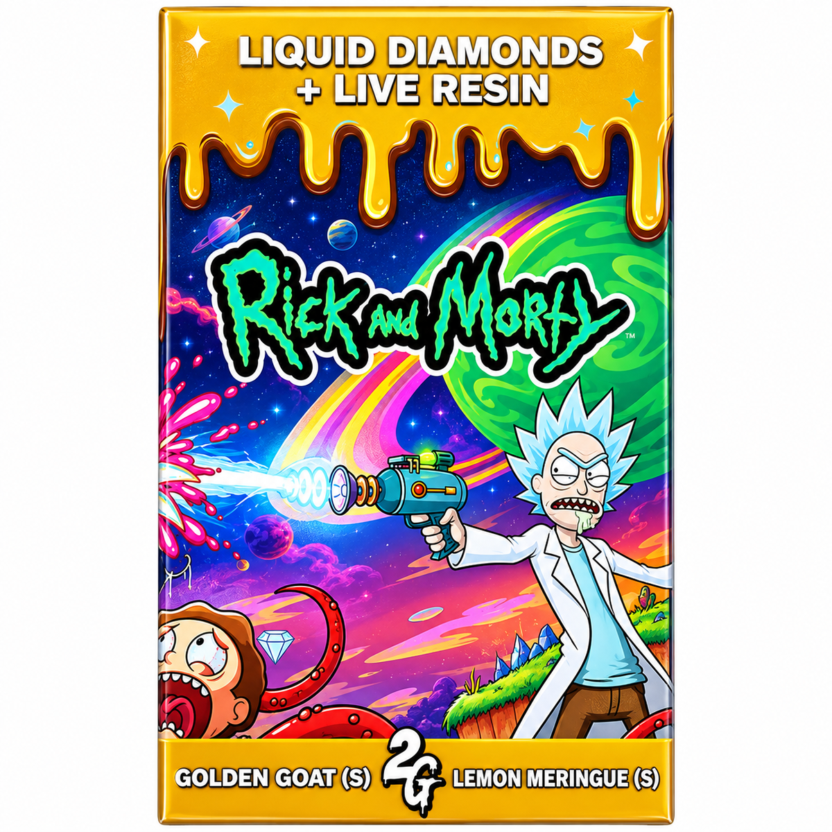X1 2ML Rick And Morty THCX Pods UK Compliant