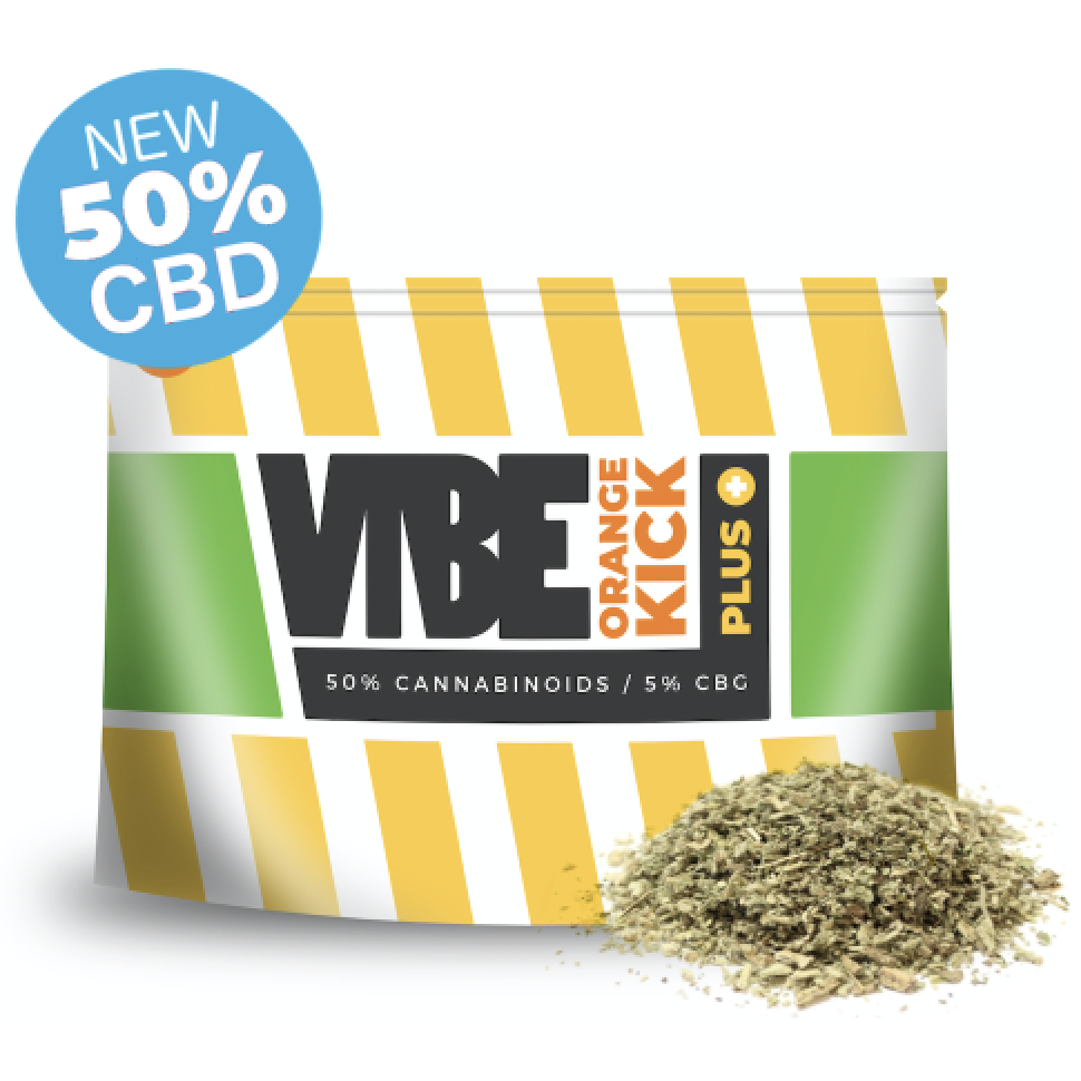 Multi Cannabinoid Herbal Blend 50% Vibe Orange Kick+