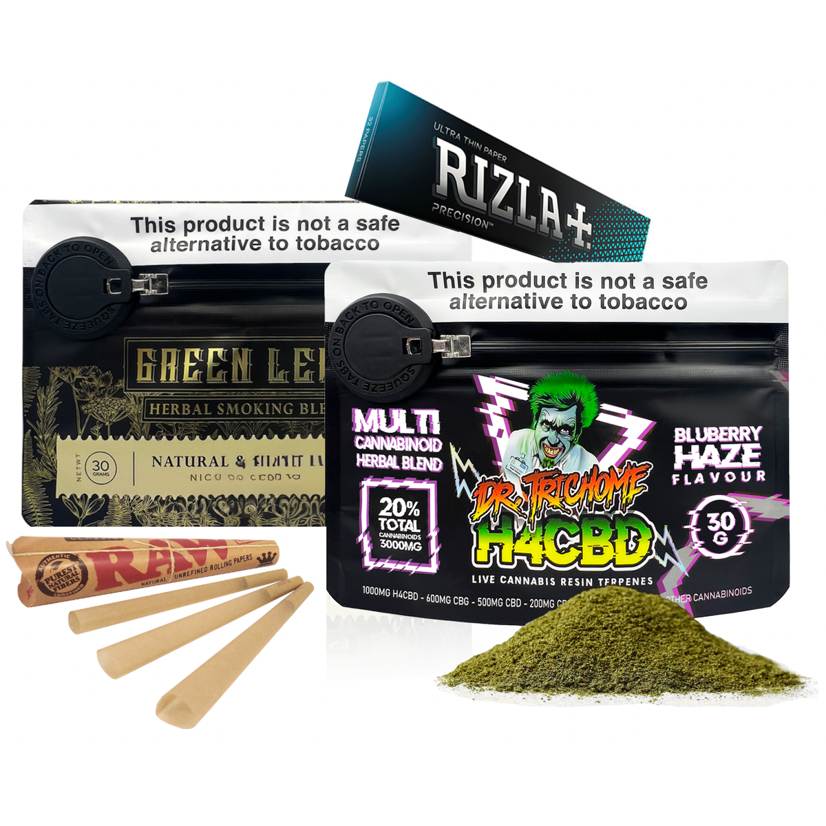 H4CBD Multi Cannabinoid Herbal Blend 20% 30g Dr Trichome