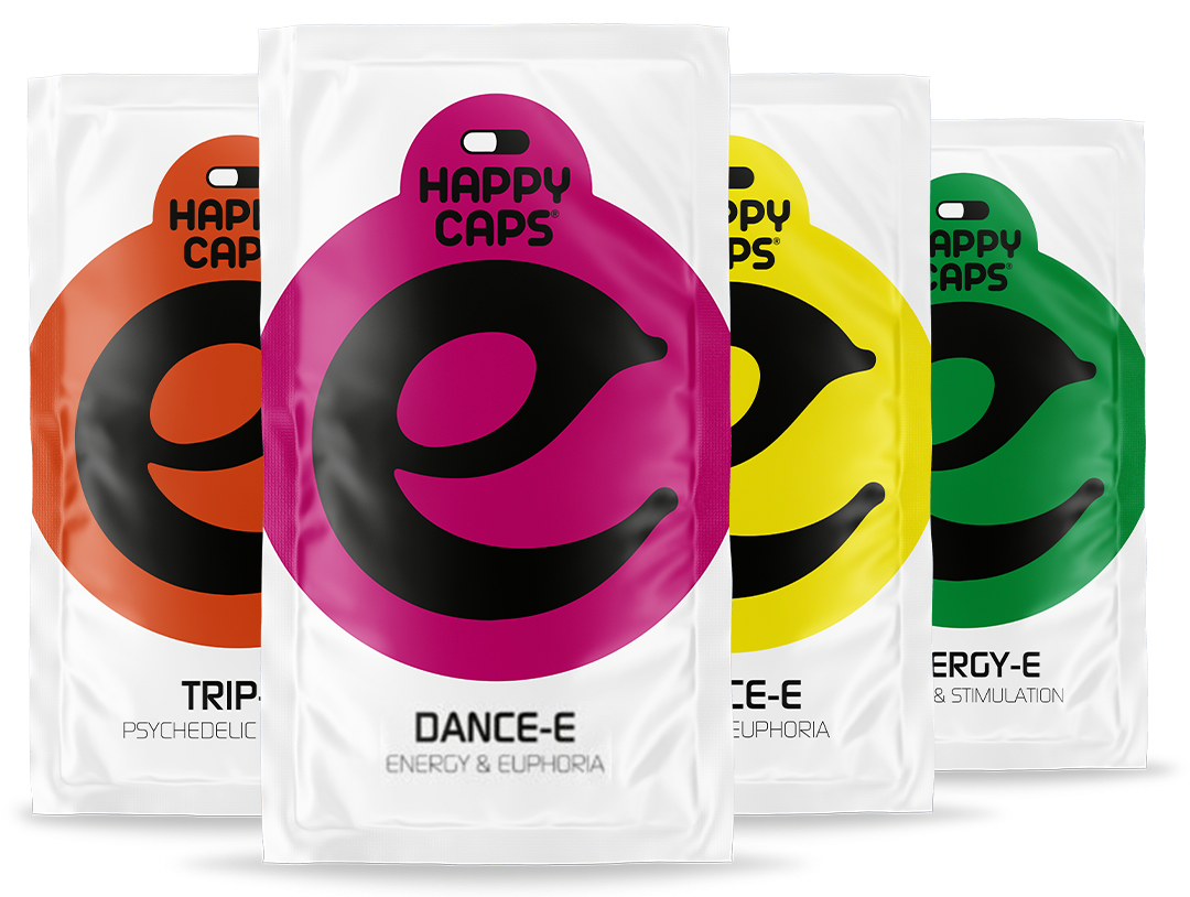 Happy Caps Natural Herbal Capsules 4 Pack