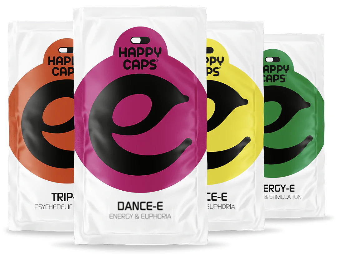 Happy Caps Natural Herbal Capsules 4 Pack