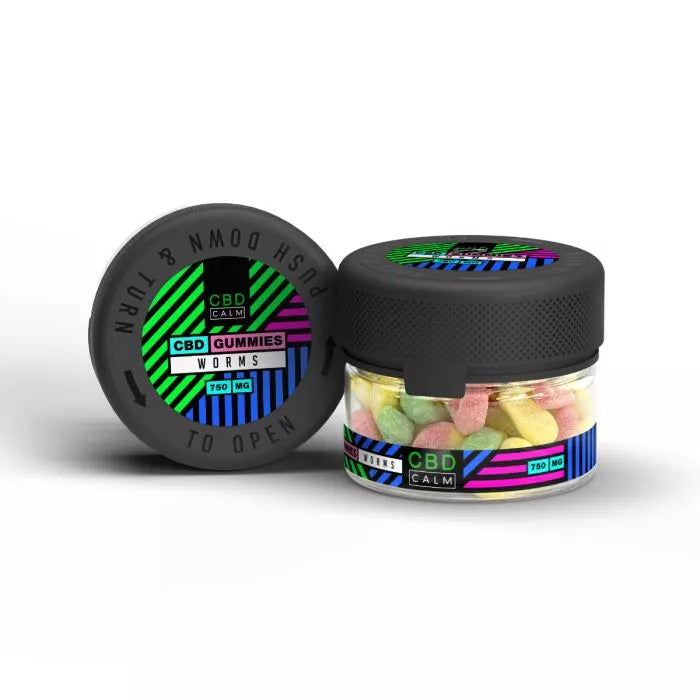 CBD Calm Worms Gummies 750mg